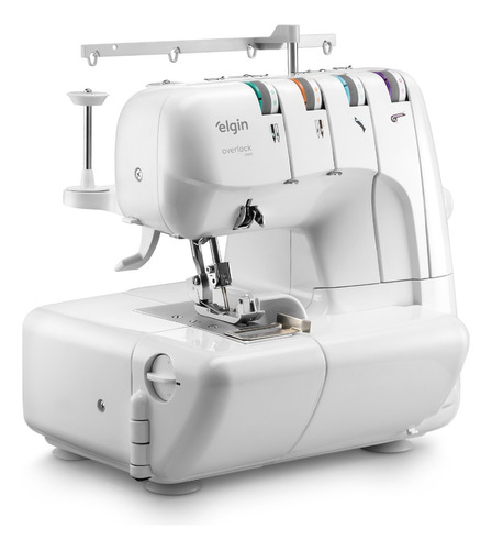 Máquina De Costura Elgin Overlock 2000 Portátil Branca 220v Cor Branco