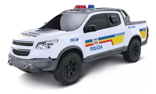 Carro Carrinho Viatura Pick-up S10 Polícia Miniatura - Roma