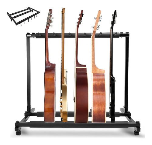 5 Soporte Plegable Para Guitarra Y Bajo Para Varias Guitarra