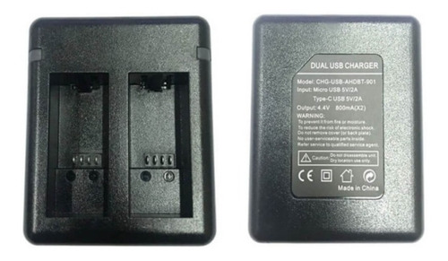 Imagen 6 de 7 de Cargador Batería Dual Doble Gopro Hero 9 10 11 Black Usb