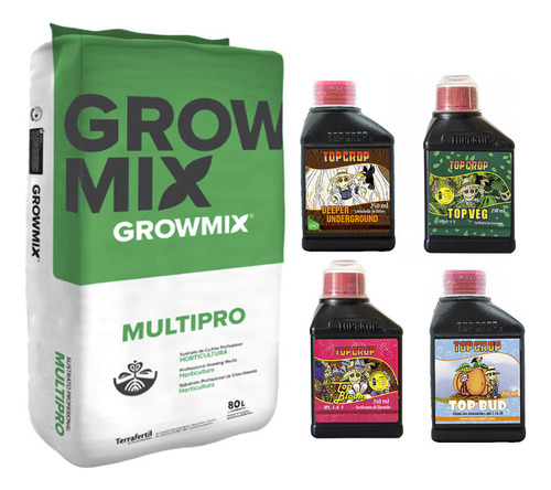 Growmix Multipro 80lts Top Crop Under Veg Bloom Bud 250ml