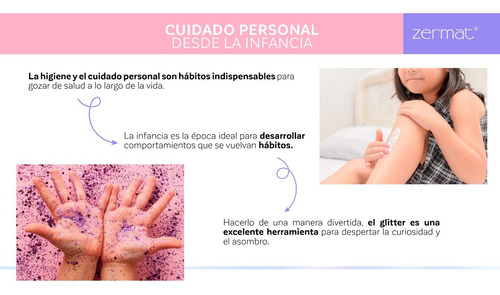 Crema Corporal Para Niñas Con Glitter Unicornio Zermat