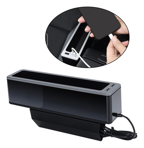 Universal Car Seat Filler Usb Hole Ajuste Gris Izquierdo