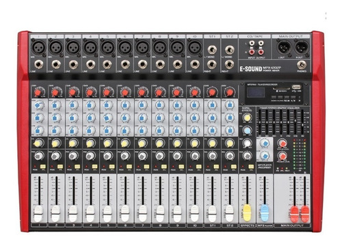 E-sound Mpx-1202p Consola Potenciada 12 Canales Mp3 600w