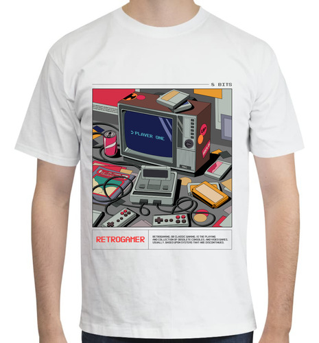 Playera Diseño Consola Retro Gamer