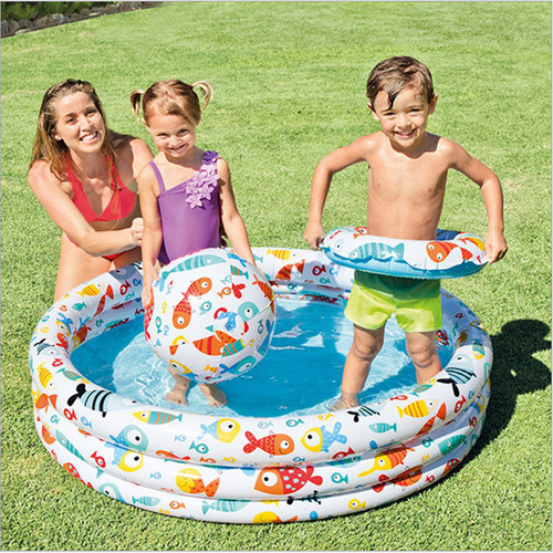 Set De 3 Piscinas Inflables Al Aire Libre, Juego Acuático