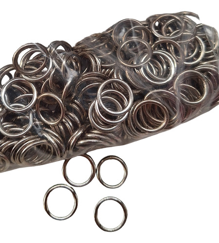 Argolla Para Corpiño Zamak 11mm X100 U Nikel