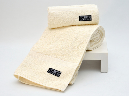 Juego De Toalla y Toallón Cannon 520g 100% Algodón Color Beige