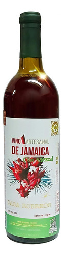 Vino tinto Casa Robredo bodega Vino Artesanal De Jamaica Con Mezcal Casa Robredo 750 Ml 750 ml