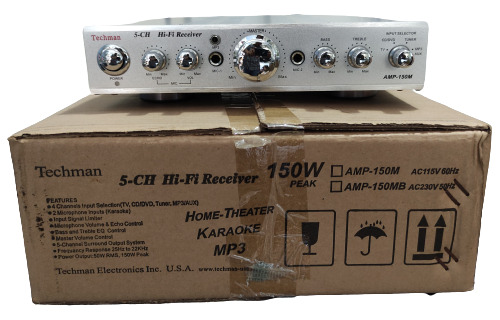 Amplificador 150w 5ch Karaoke Home Theater 