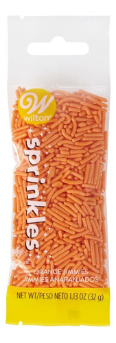 Sprinkles - Jimmies Amarillos Naranjas 32grs Wilton Color Naranja