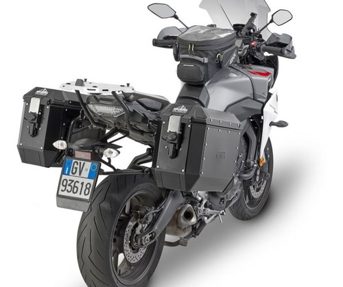Imagen 2 de 5 de Baul Lateral Givi Trekker Alaska 36lt Aluminio Negro Monokey