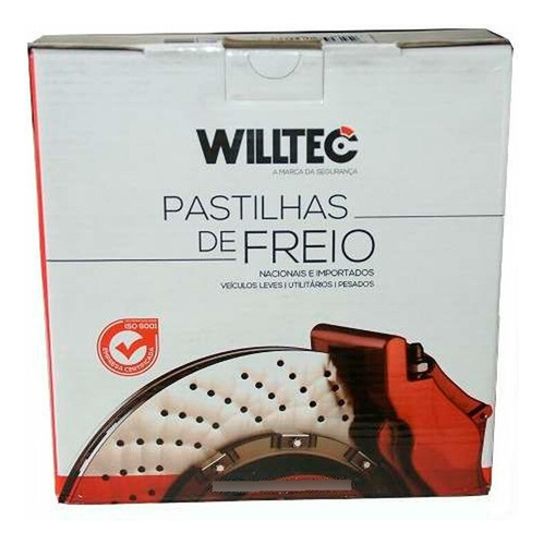 Pastilha Freio Traseira Fiat Linea 1.9 Willtec Pw748