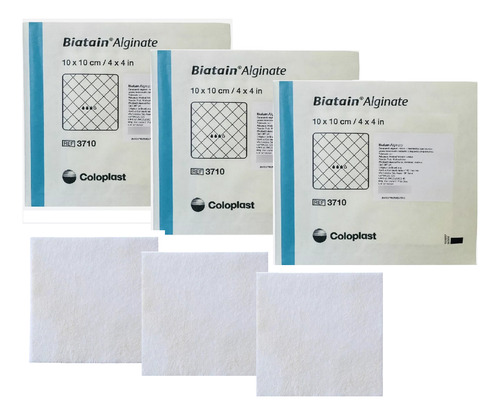 Kit 3 Biatain Alginate 10cmx10cm - Coloplast