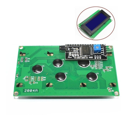 Display Lcd Pantalla 20x4 2004 Fondo Azul, Arduino, Pic, Etc