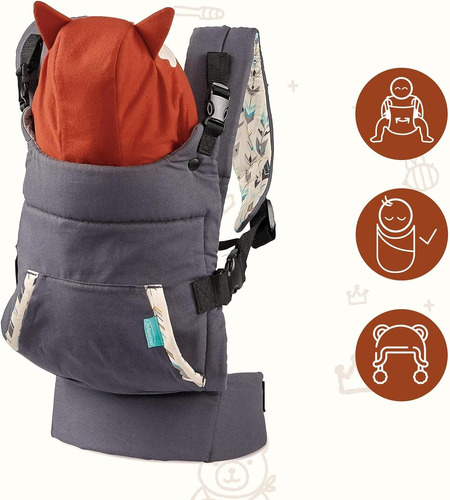 Practico Portabebé Cangurera Mochila Ajustable Portátil Bebe