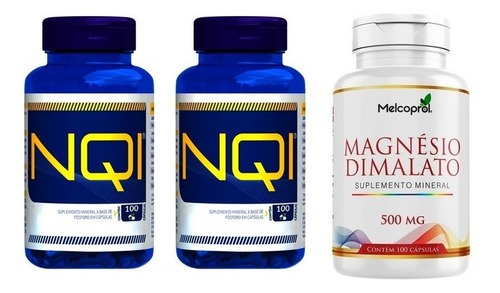 Imagem 2 de 2 de 2 Nqi 100 Caps + Magnésio Dimalato 100 Caps