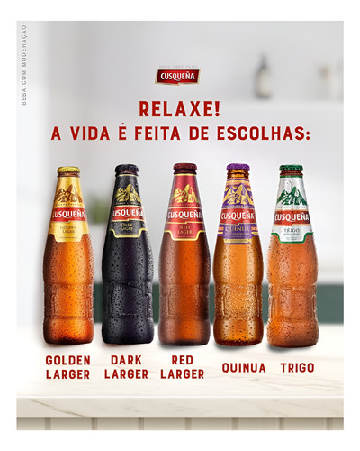 Cerveja Cusquena - Dark Lager - Long Neck De 330ml - 12 Un