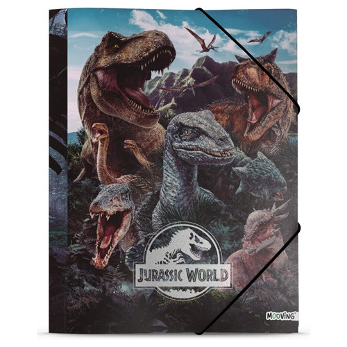 Carpeta Oficio 3 Solapas Mooving Jurassic World