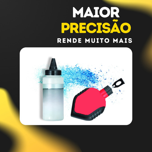 Kit Giz De Linha 30m Marcação Com Refil De Giz Em Pó para Demarcação em Obra Construção para Pedreiro e Construtor