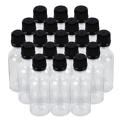 Botella Mini De Licor Transparente De 50 Ml (1.7 Oz) Ta...