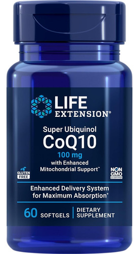 Suplemento Life Extensión Ubiquinol Coq10 Mitocondrial 60cap