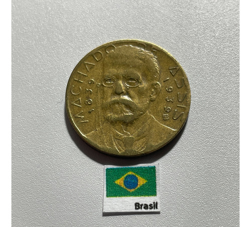 Moeda 500 Réis 1939 Machado De Assis, Brasil Br 406 (Usado)