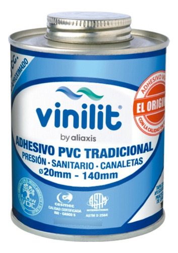 Adhesivo Pvc 470 Cc Tarro Tradicional | Vinilit