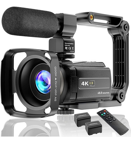 Videocámara 4k Uhd 48mp Wifi Ir Visión Cámara