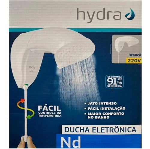 Imagem 5 de 6 de Chuveiro Ducha Eletrônica Nd 7700w 220v Jato Intenso Hydra