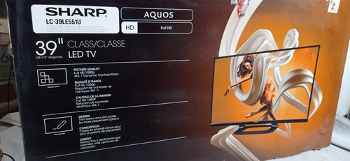 Imagen 5 de 10 de Tv Sharp Lc-39le551u 39 Aquos Hd Led Pantalla Partida