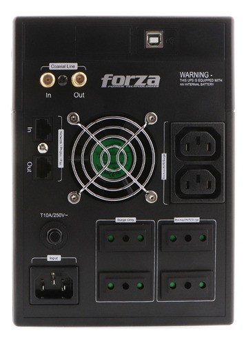 Ups Forza 2200 Va Fx-2200lcd-c Interactiva 6 Salidas