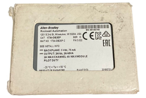 Allen Bradley 1734 Ob2ep Modulo De Salida