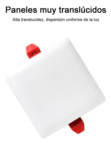 18w Plafon Led Ajustable Empotrar 120mm Luz Cálida 6pcs Blanco
