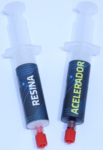 Imagem 4 de 8 de 2 Un Solda Fria Red Epoxy T Pro E 1 Fluxo Solda Alutin Fios