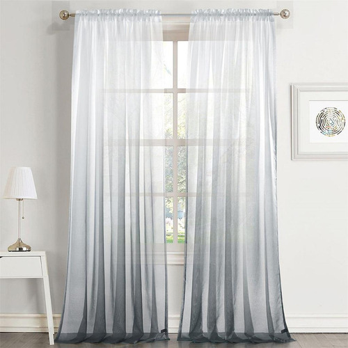 2x Paneles De Cortina Para Cortinas De Ventana De Bolsillo
