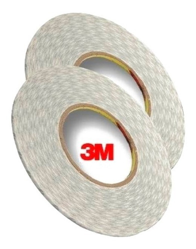 Cinta 3m 2mm Doble Faz Rollo De 50 Mts