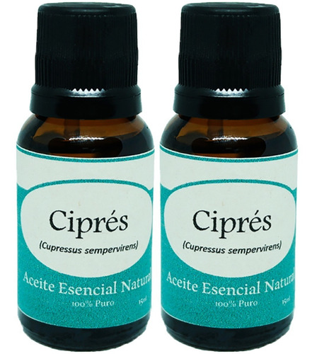 Cipres Aceite Esencial Natural Aromaterapia 2 Frasco Difusor