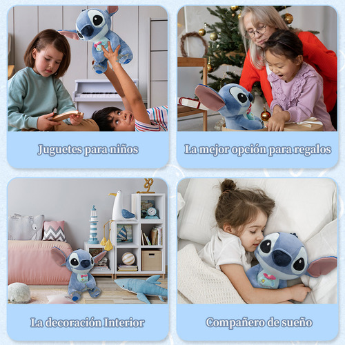 Punimo Peluche 32cm Mediano Perro Stitch Pachon Regalos Para Bebes Oso De Peluche,adecuado Para Bebés