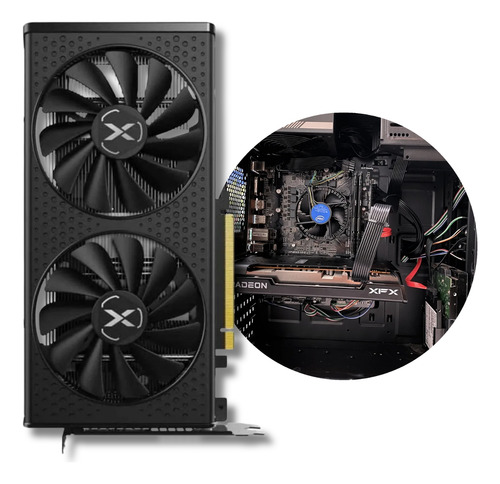 Placa De Vídeo Amd Radeon Rx6600 8gb Gddr6 Xfx Swft 210 Gpu