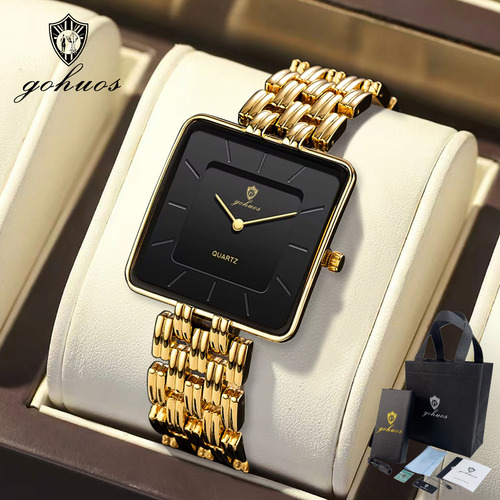 Reloj De Cuarzo Cuadrado De Negocios De Moda Para Hombre