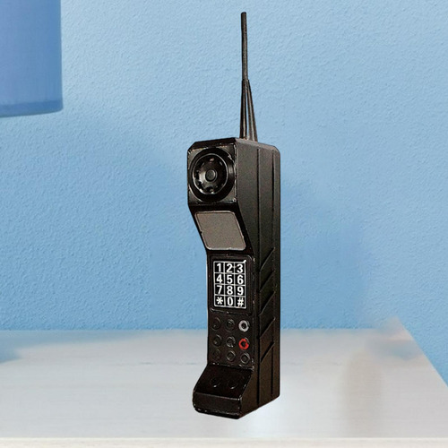 Molde De Teléfono Móvil Obsoleto Retro, Modelo De Negro