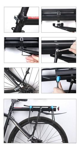 Estante Trasero Para Bicicleta, Aleación De Aluminio