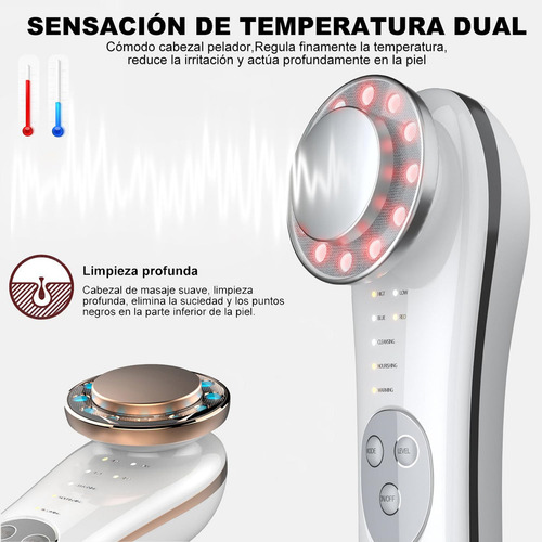 Masajeador Facial Eléctrico, Dispositivo Multifuncional, 7 M