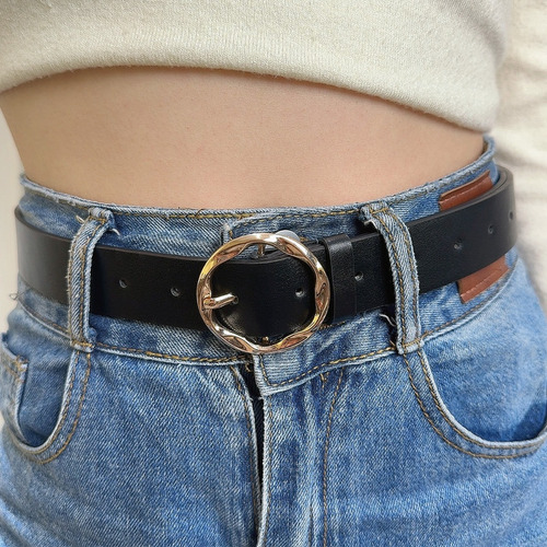 Cinturón Leopard Belts Con Hebilla Para Mujer, Estilo Retro