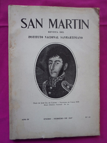 San Martin - Revista Del Instituto Nacional Sanmartiniano 13