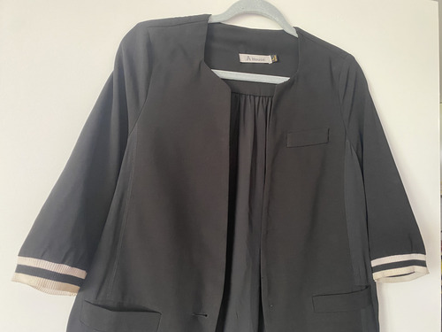 Saco M Amplia No Zara Rapsodia Jazmín Chebar Negro Ml (Usado)