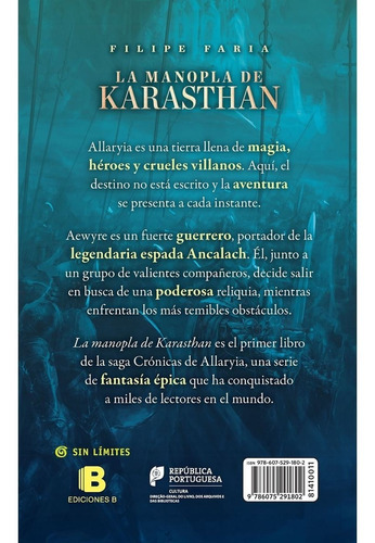 La Manopla De Karasthan., De Filipe Faria. Editorial Ediciones B. En Español
