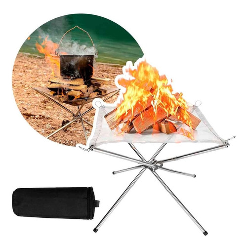 Soporte Plegable Portátil Fogata Para Camping Aire Libre