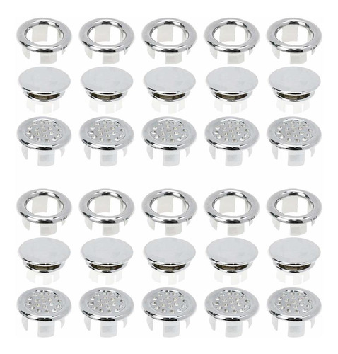 Semetall 30 Piezas De Anillo De Desbordamiento Para Lavabo D